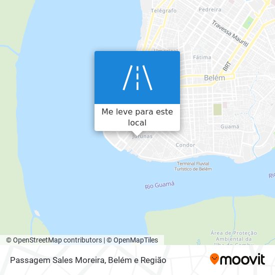 Passagem Sales Moreira mapa