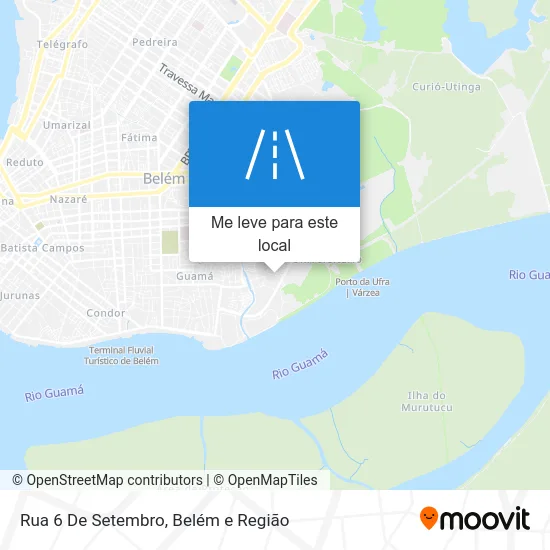 Rua 6 De Setembro mapa