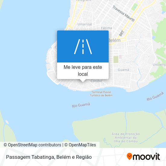 Passagem Tabatinga mapa