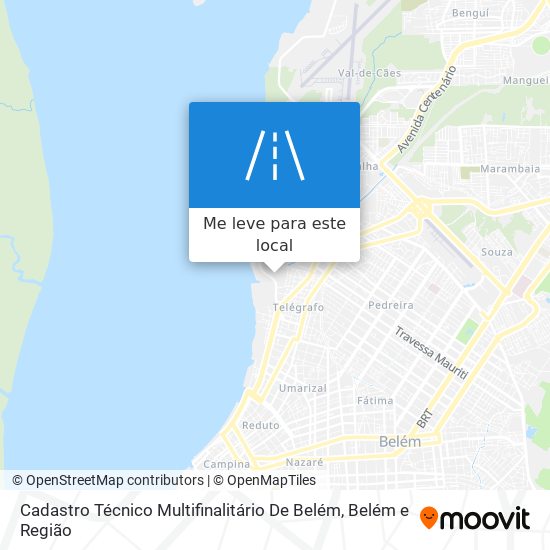 Cadastro Técnico Multifinalitário De Belém mapa