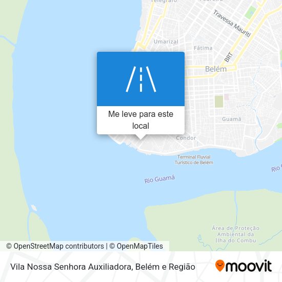 Vila Nossa Senhora Auxiliadora mapa