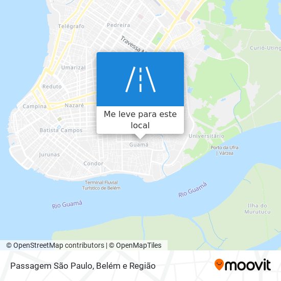 Passagem São Paulo mapa