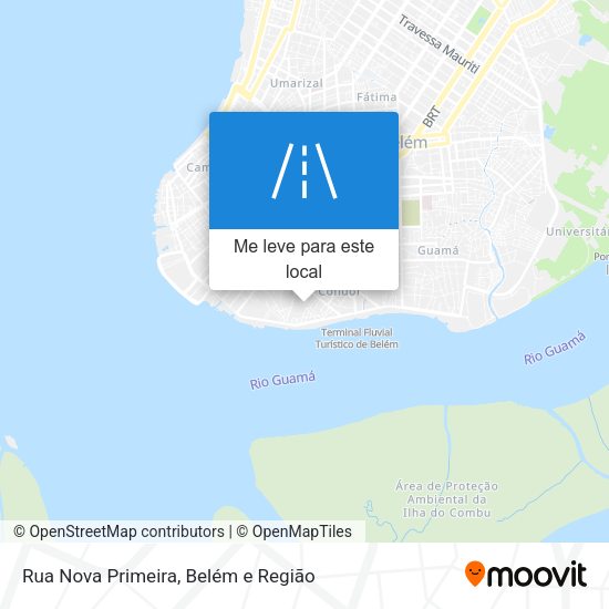 Rua Nova Primeira mapa