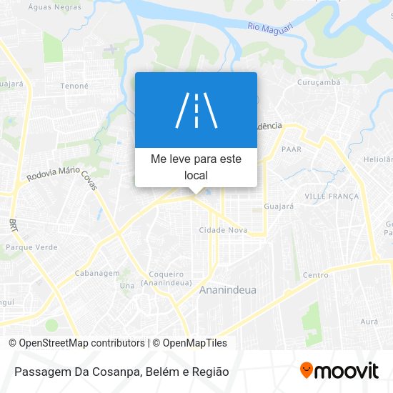 Passagem Da Cosanpa mapa