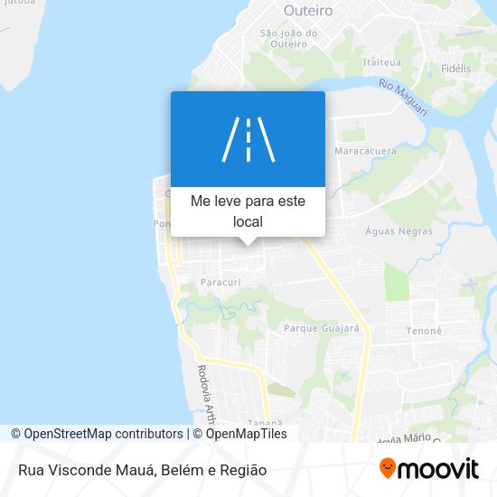 Rua Visconde Mauá mapa
