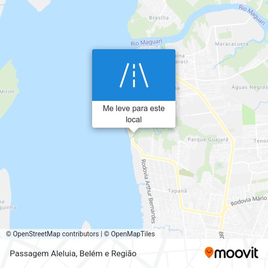 Passagem Aleluia mapa