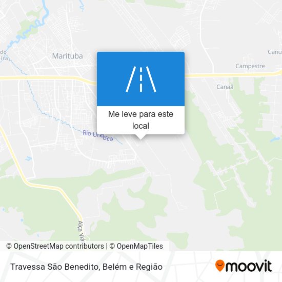 Travessa São Benedito mapa