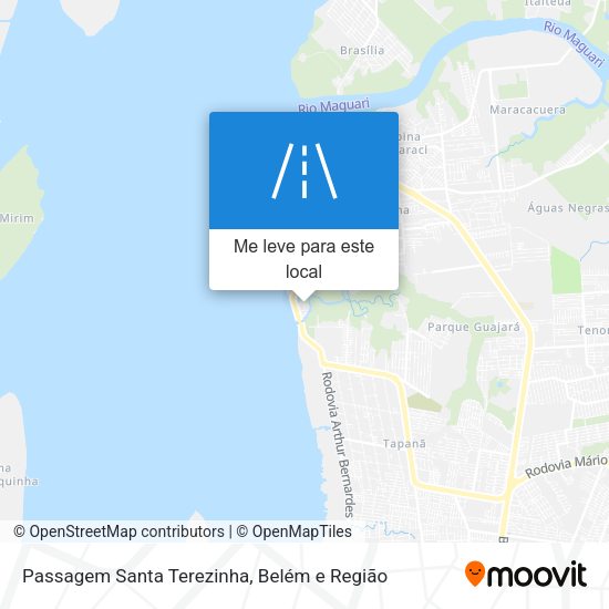 Passagem Santa Terezinha mapa