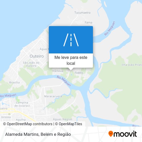 Alameda Martins mapa