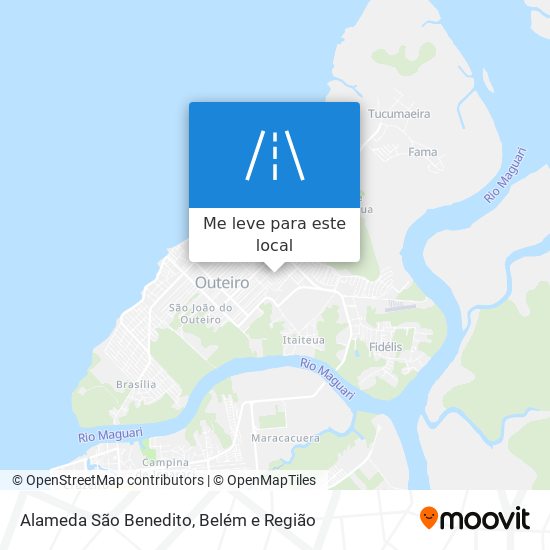 Alameda São Benedito mapa