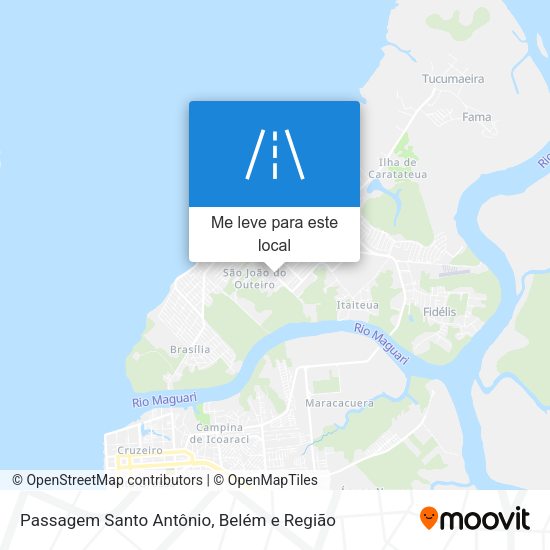 Passagem Santo Antônio mapa