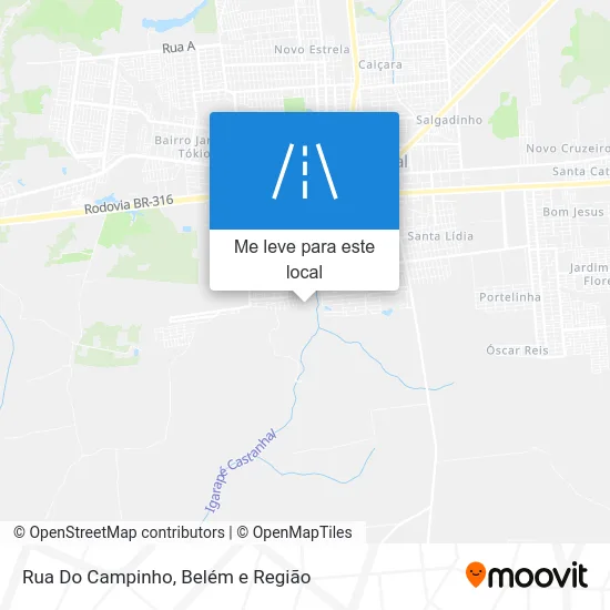 Rua Do Campinho mapa