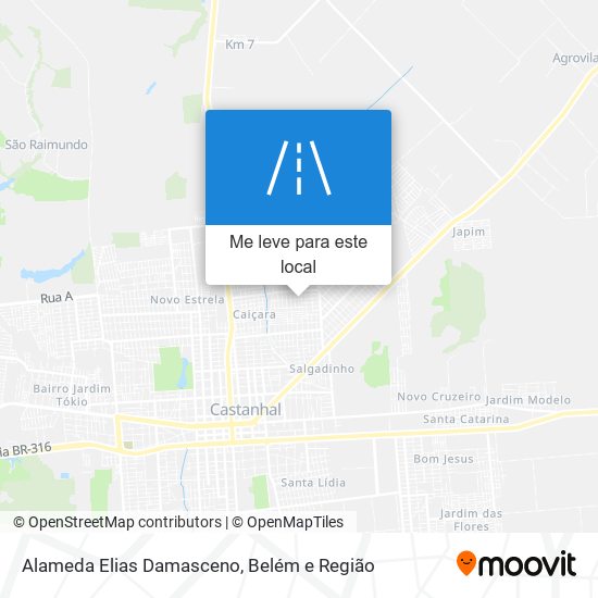 Alameda Elias Damasceno mapa