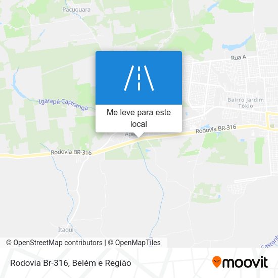 Rodovia Br-316 mapa