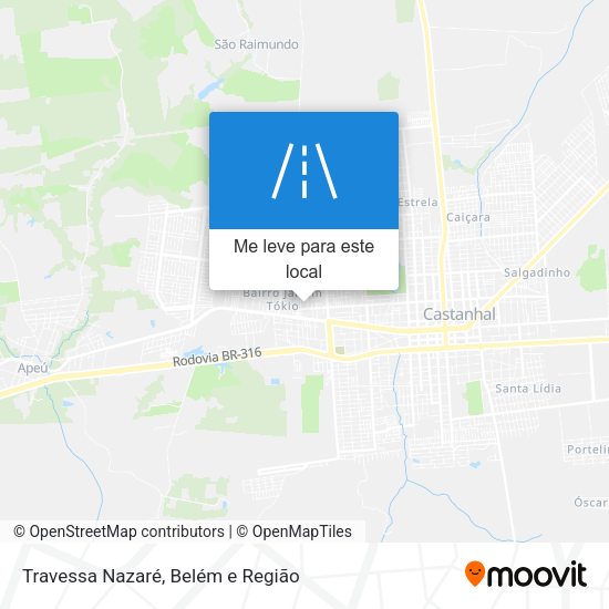 Travessa Nazaré mapa