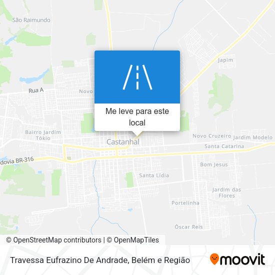 Travessa Eufrazino De Andrade mapa