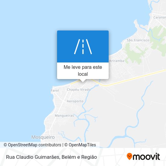 Rua Claudio Guimarães mapa