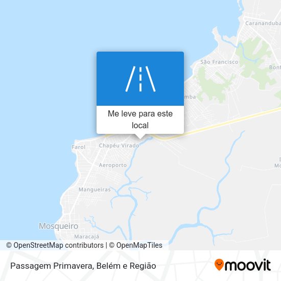 Passagem Primavera mapa