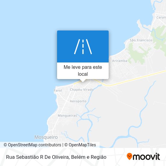 Rua Sebastião R De Oliveira mapa