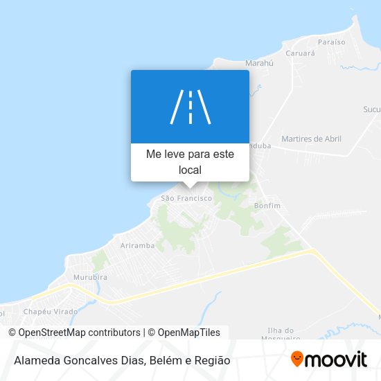 Alameda Goncalves Dias mapa