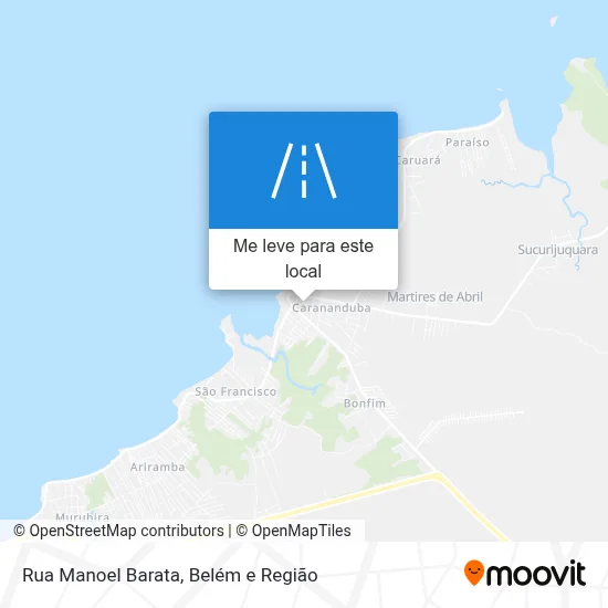 Rua Manoel Barata mapa