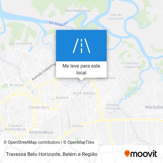 Travessa Belo Horizonte mapa