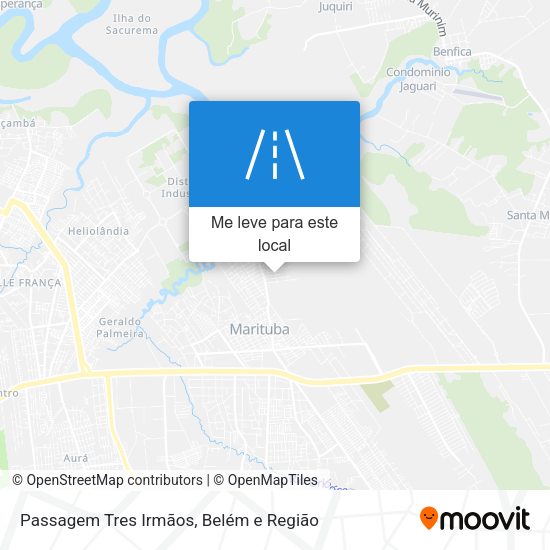 Passagem Tres Irmãos mapa