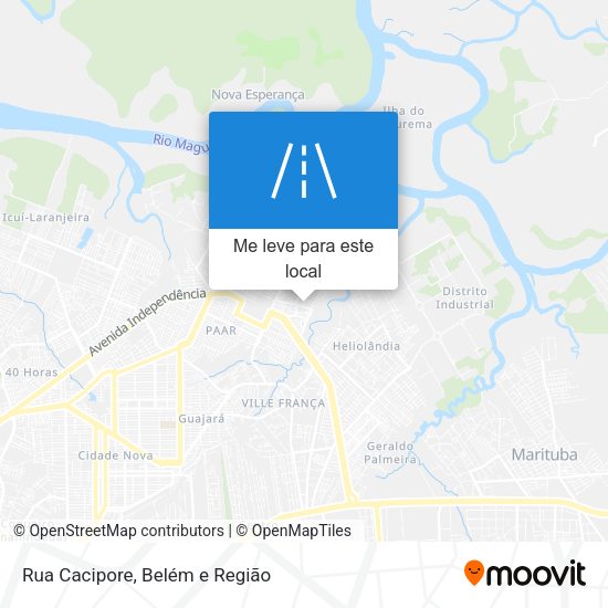 Rua Cacipore mapa