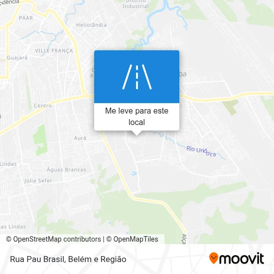 Rua Pau Brasil mapa