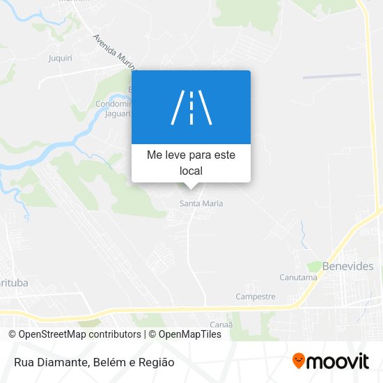 Rua Diamante mapa