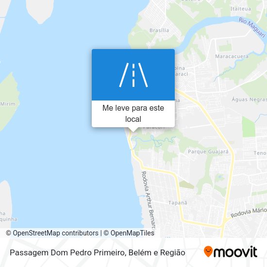 Passagem Dom Pedro Primeiro mapa