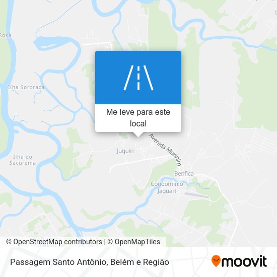 Passagem Santo Antônio mapa