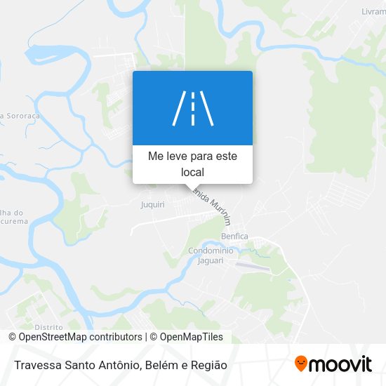 Travessa Santo Antônio mapa