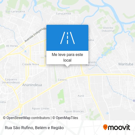 Rua São Rufino mapa