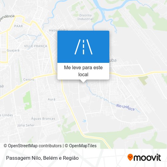 Passagem Nilo mapa