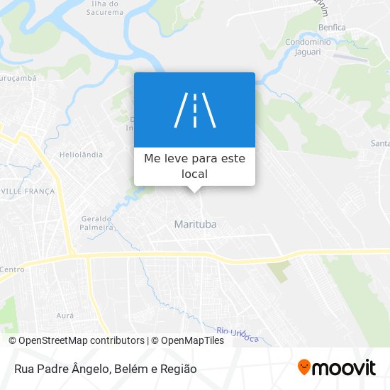 Rua Padre Ângelo mapa