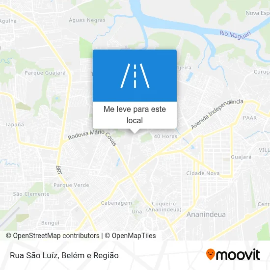 Rua São Luíz mapa
