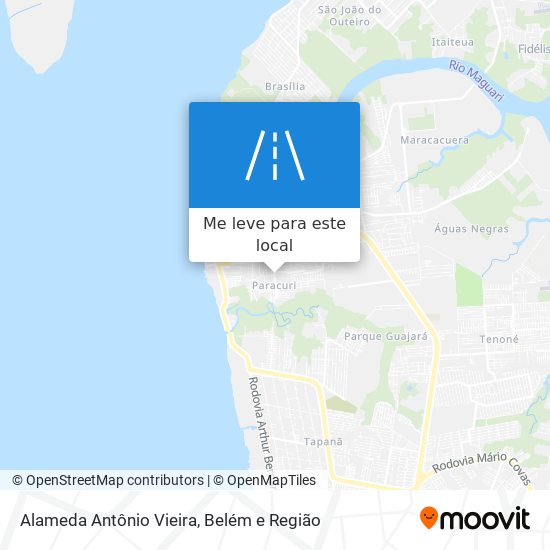 Alameda Antônio Vieira mapa