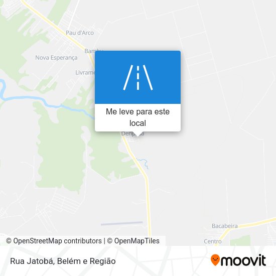 Rua Jatobá mapa