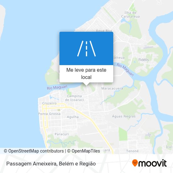 Passagem Ameixeira mapa