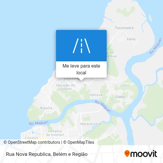 Rua Nova Republica mapa