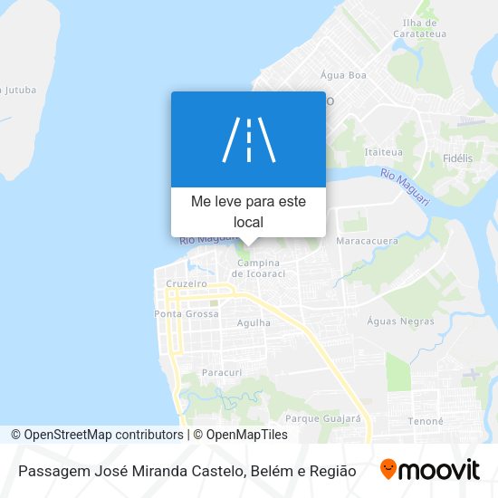 Passagem José Miranda Castelo mapa