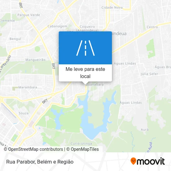 Rua Parabor mapa