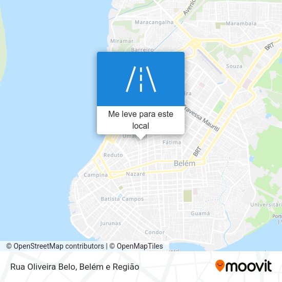 Rua Oliveira Belo mapa