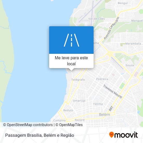 Passagem Brasília mapa