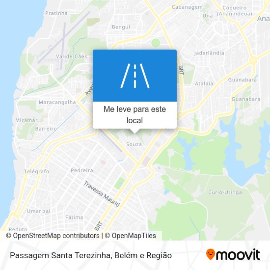 Passagem Santa Terezinha mapa