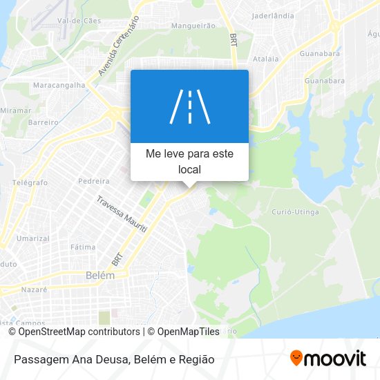 Passagem Ana Deusa mapa