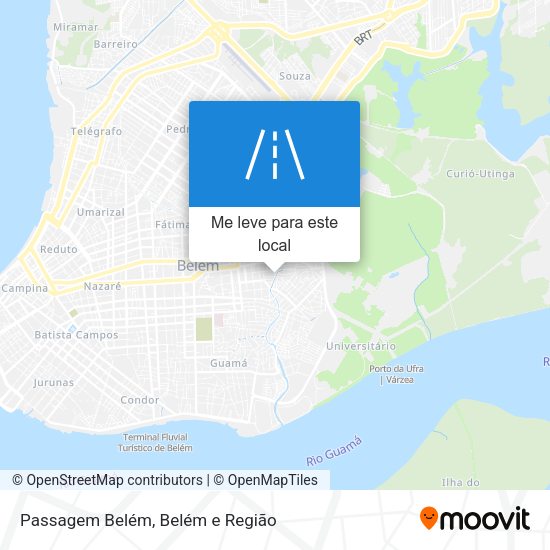 Passagem Belém mapa