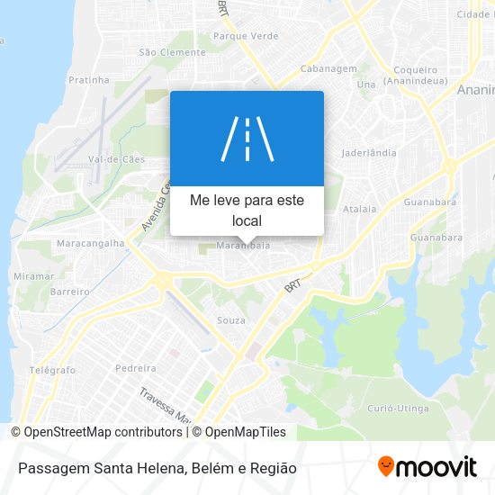 Passagem Santa Helena mapa
