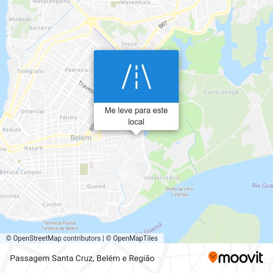 Passagem Santa Cruz mapa